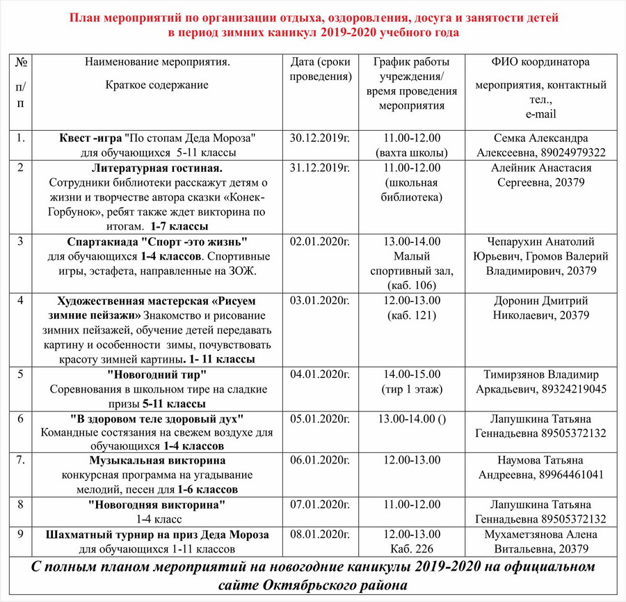 План проведения мероприятия последний звонок